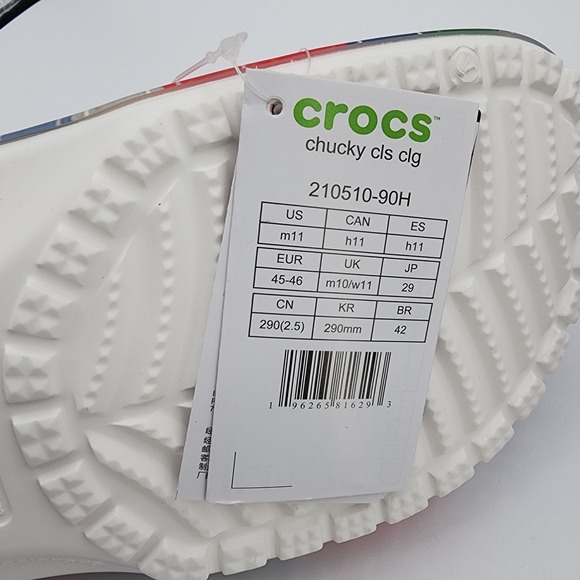 Crocs Chucky Classic Clog Men Size 11 Slip On Childs Play Movie Shoes NEW READ - Picture 10 of 16